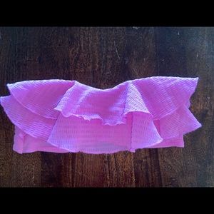 Forever21 strapless ruffle bikini top